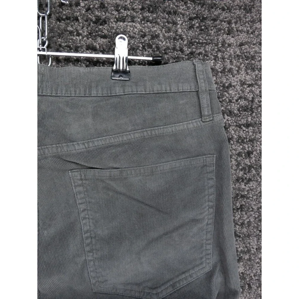 J Crew Pants Mens 32 Actual 35x28 Gray Vintage Slim Straight Stretch Corduroy